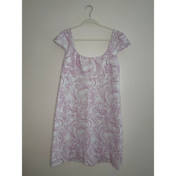 NWT Lilly Pulitzer Laurent Dress Purple Swirl Embroidery Coquette Preppy Sz 14 - Picture 4 of 10